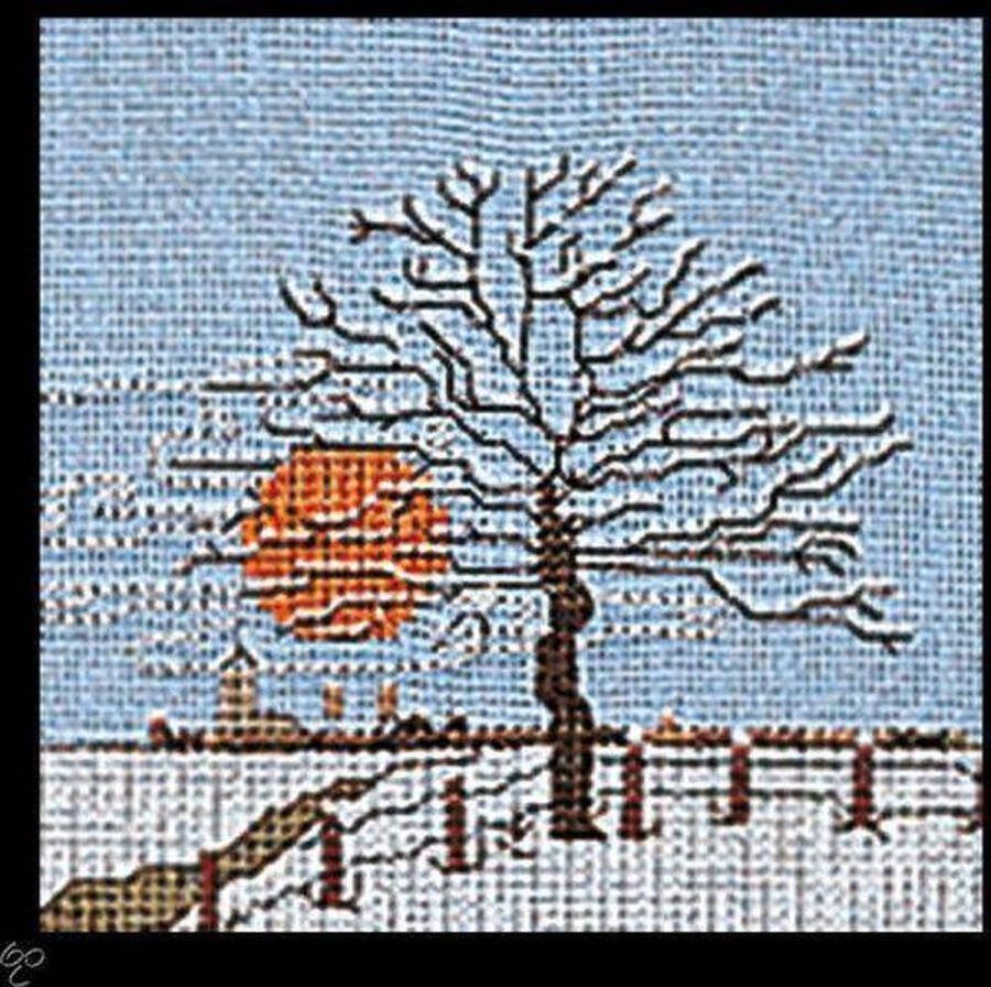 Thea Gouverneur 1035 Boompje Winter Borduurpakket