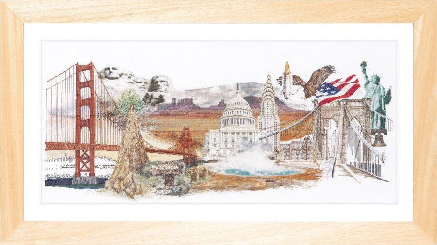 Thea Gouverneur 544 Amerika Borduurpakket