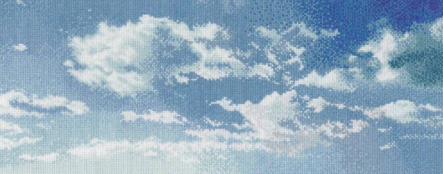 Thea Gouverneur Borduurpakket met telpatroon 408A Voorgesorteerde DMC Garens Lucht 8 Aida 15 cm x 35 cm DIY Kit