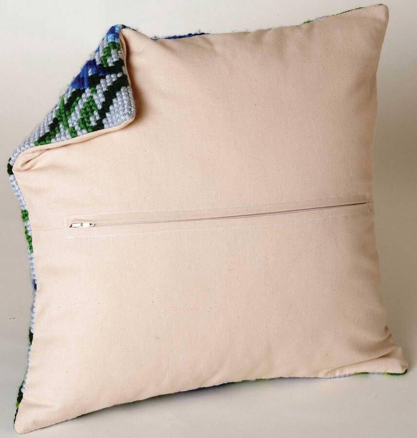 Thea Gouverneur Kussenrug met Rits Beige Ecru katoen Geschikt voor alle kussens tot 40x40 CM DIY 23.5999