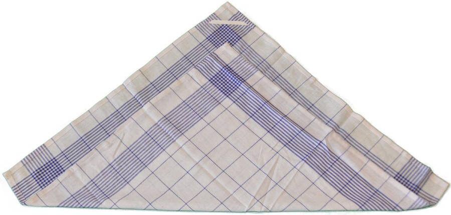 Theedoekje.nl Theedoek Glazendoek Blauw 6 stuks 68 x 68 cm Katoen Linnen