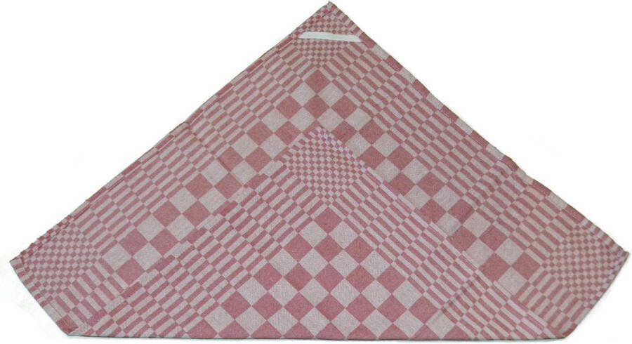 Theedoekje.nl Theedoekenset Blok Rood 65x65 – 6 stuks Geblokt Blokdoeken 100% katoen Horeca Theedoeken – vaatdoek – theedoek geruit