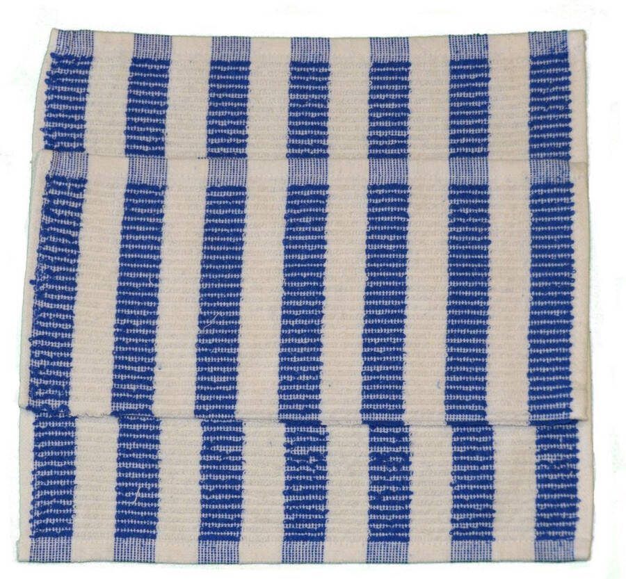 Theedoekje.nl Vaatdoekenset Blauw Wit 30x30 – 12 stuks Strepen 100% katoen Horeca Vaatdoeken – Vaatdoek – Vaatdoek Strepen Blauw Wit