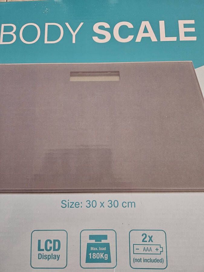 Theezicht Personen Body scale weegschaal 30x30