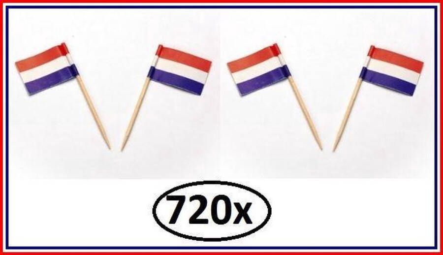 Thema party 720x cocktailprikkers Nederlandse vlag Cocktail prikker Holland kaas worst snack tapas hapjes festival EK WK thema feest carnaval koningsdag