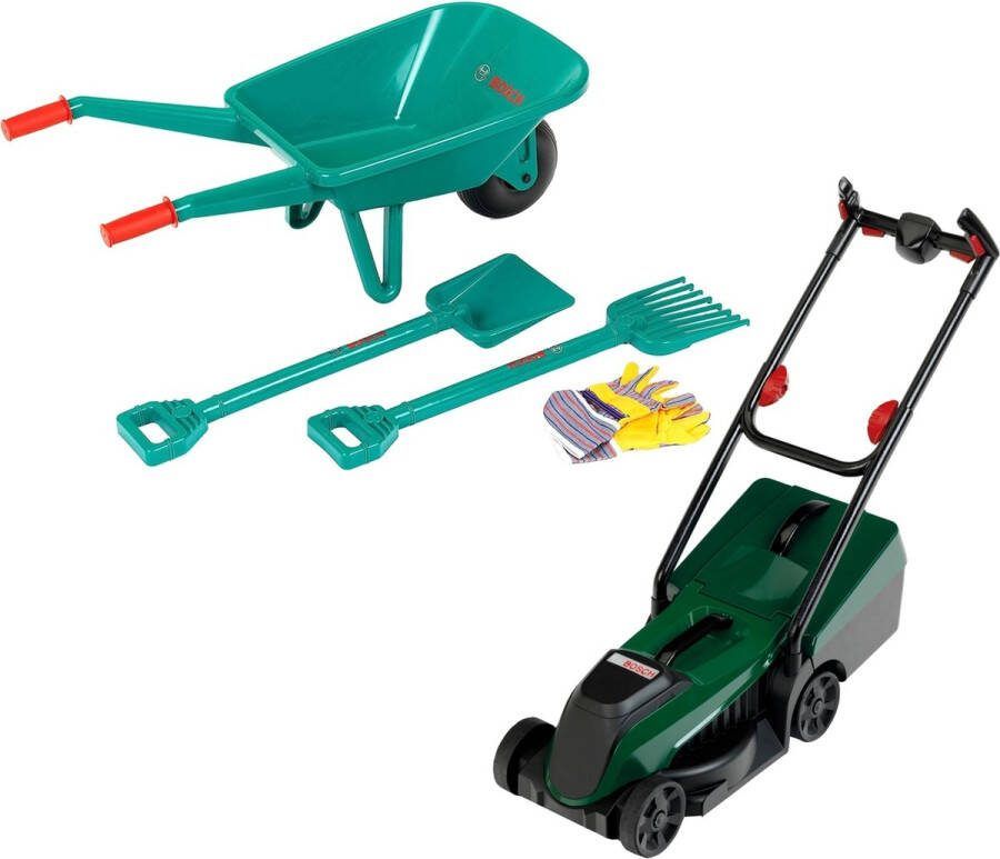 Theo Klein Bosch 2-delige set 4-delige tuinset + Rotak grasmaaier