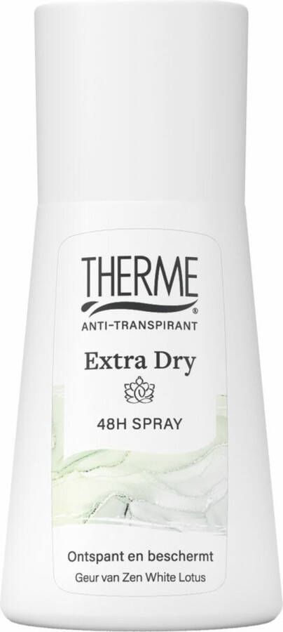 Therme 3x Anti-Transpirant Extra Dry Zen White Lotus Spray 75 ml