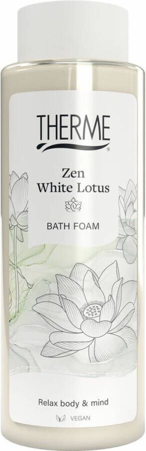Therme 3x Relaxing Foam Bath Zen White Lotus 500 ml