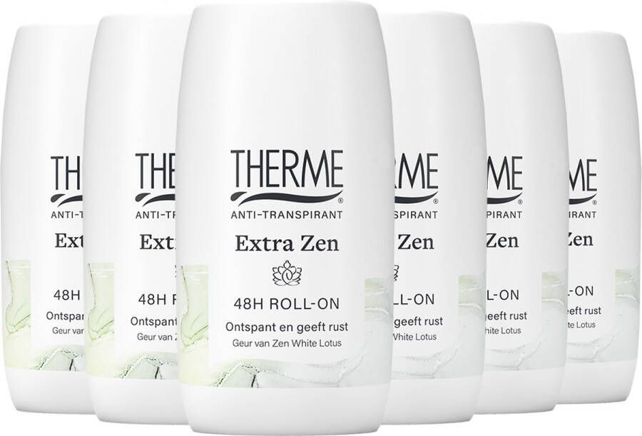 Therme 6x Anti-Transpirant Extra Dry Zen White Lotus Roller 60 ml