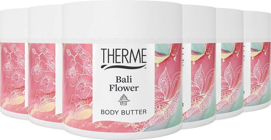 Therme Body Butter Bali Flower 6 x 225 gram- voordeelverpakking