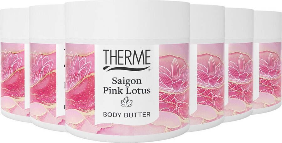 Therme Body Butter Saigon Pink Lotus 6 x 225 gr Voordeelverpakking