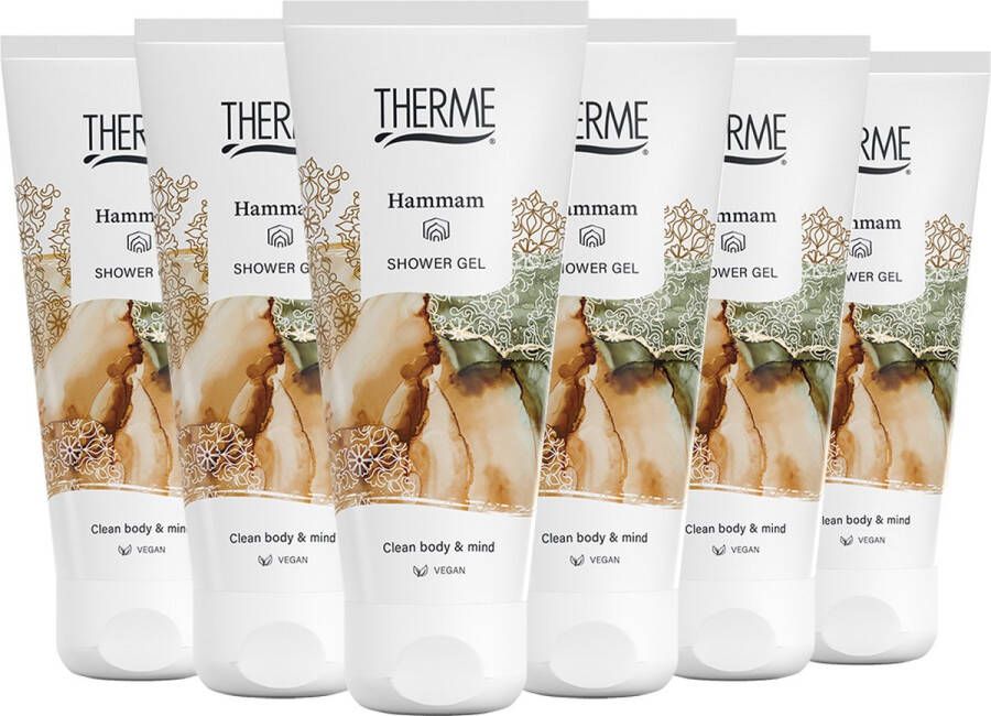 Therme Hammam douchegel 6 x 200 ml voordeelverpakking