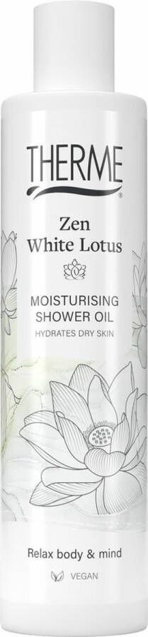 Therme 6x Moisturising Shower Oil Zen White Lotus 250 ml
