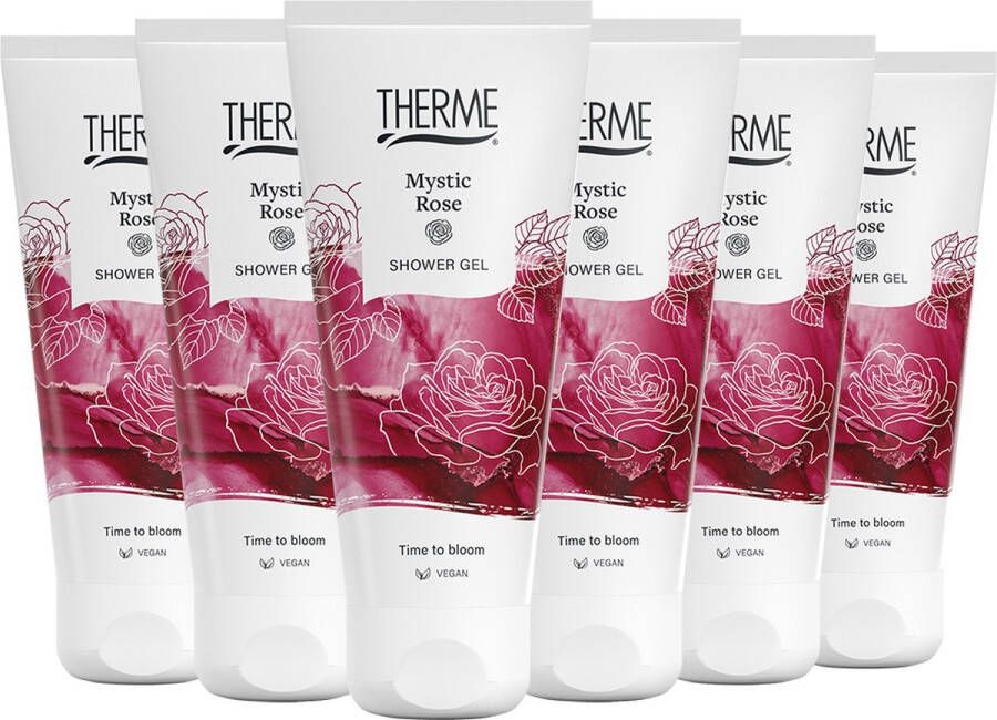 Therme Shower Gel Mystic Rose 6 x 200 ml Voordeelverpakking