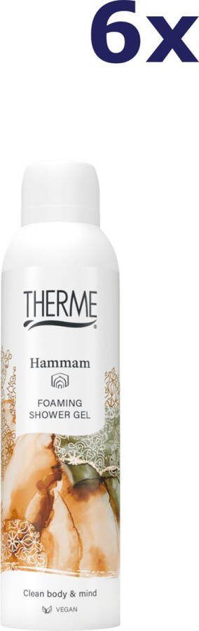 Therme Hammam schuimende douchegel 6 x 200 ml voordeelverpakking