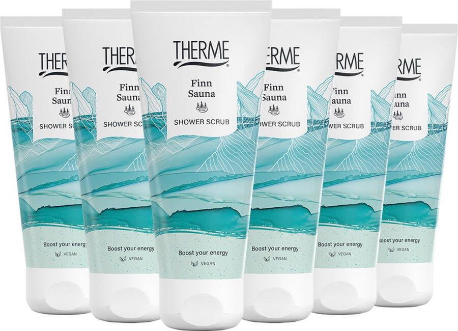 Therme 6x Shower Scrub Finn Sauna 200 ml