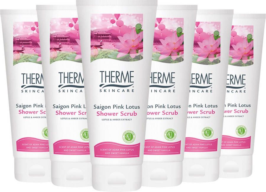 Therme 6x Shower Scrub Saigon Pink Lotus 200 ml