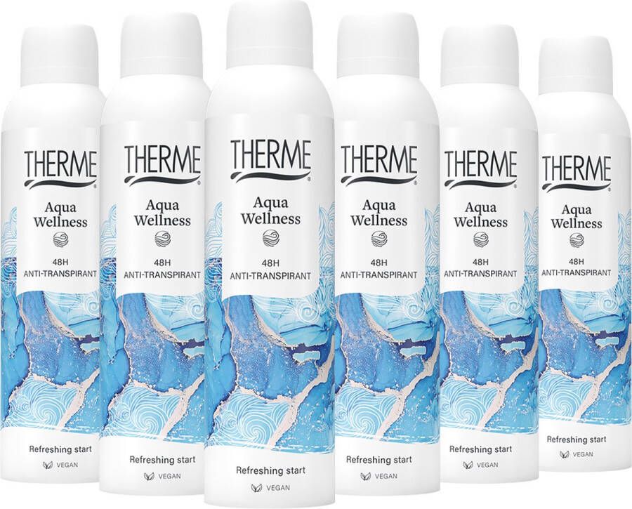 Therme Anti-Transpirant Aqua Wellness 6 x 150 ml Voordeelverpakking