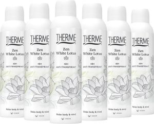 Therme Anti-Transpirant Zen White Lotus 6 x 150 ml Voordeelverpakking