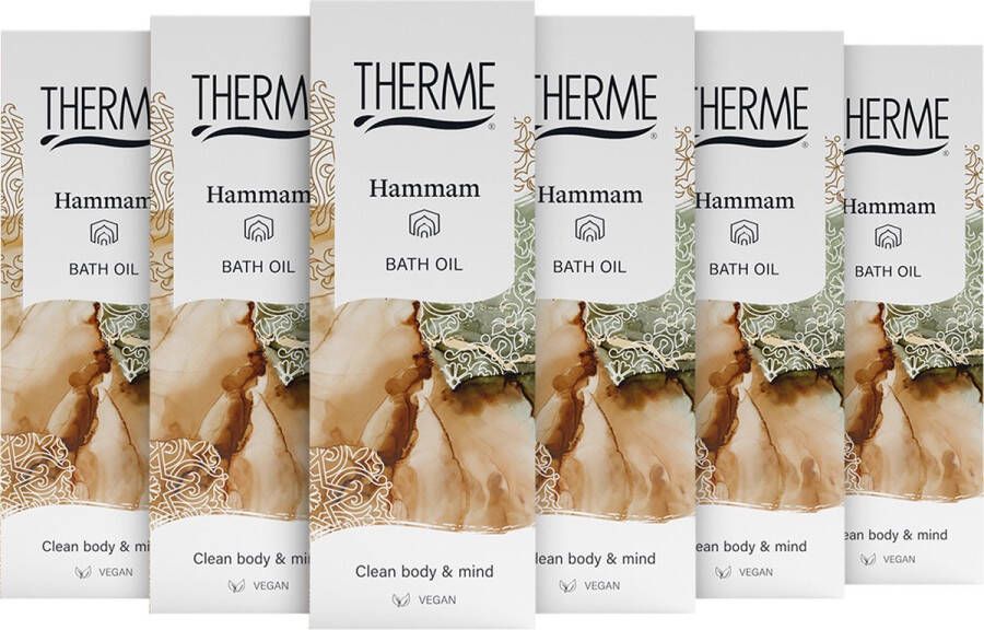 Therme Badolie Hammam 6 x 100 ml Voordeelverpakking