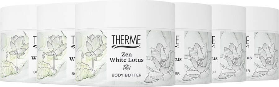 Therme Body Butter Zen White Lotus 6 x 225 gr Voordeelverpakking