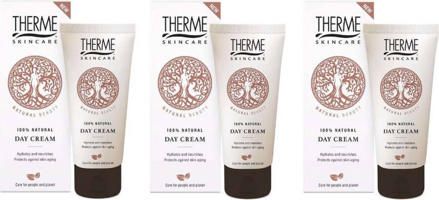 Therme Dagcreme Natural Beauty 50 ml 3 stuks Voordeelverpakking