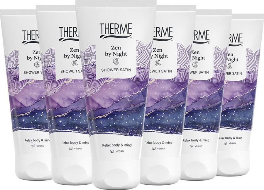 Therme Shower Satin Zen by Night 6 x 200 ml Voordeelverpakking