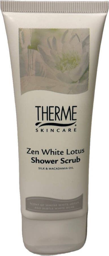 Therme skincare Zen White Lotus Shower Scrub set van 2 stuks