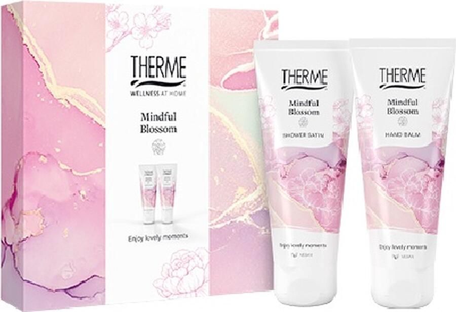 Therme Mindful Blossom Care Duo Set Shower Gel 75 ml + Hand Balm 75 ml