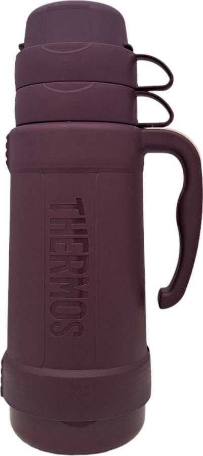 Thermos Eclipse Isoleerfles fles 1 liter 2 drinkbekers Paars
