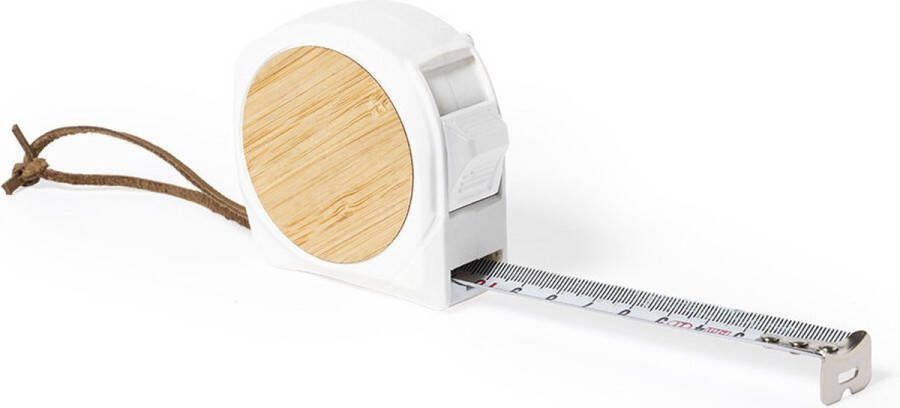 TheRoot 10 Stuks Promopack Rolmaat Rolmeter Meetlint 5 Meter Duurzaam Uitdeelcadeau Met bamboe inleg Kan gepersonaliseerd worden met logo of naam