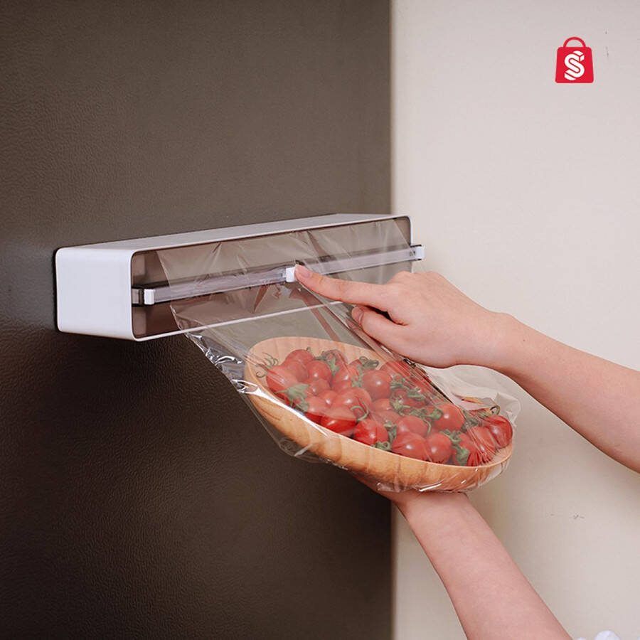 TheStudentShop Rollenhouder Donker Grijs Foliehouder Keukenrolhouder| Rollenhouder hangend Rolhouder Huishoudfolie houder Keukenpapier houder kerstcadeau