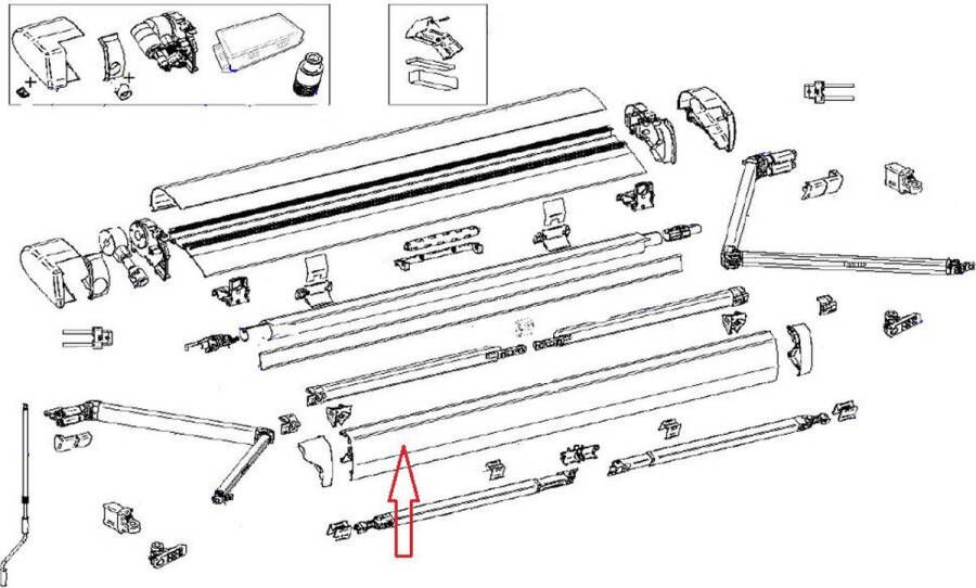 Thule 6300 Lead Rail 4.00 Antraciet