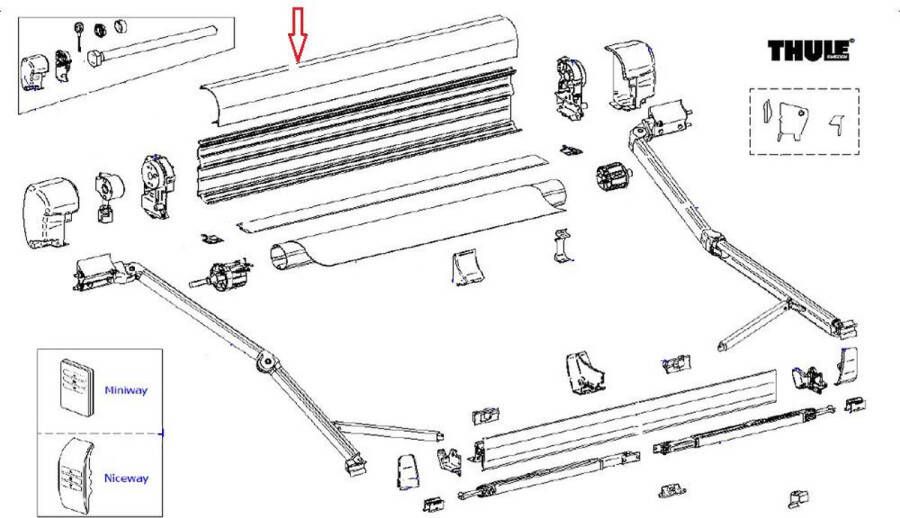 Thule 8000 Roofhousing 500 Antraciet