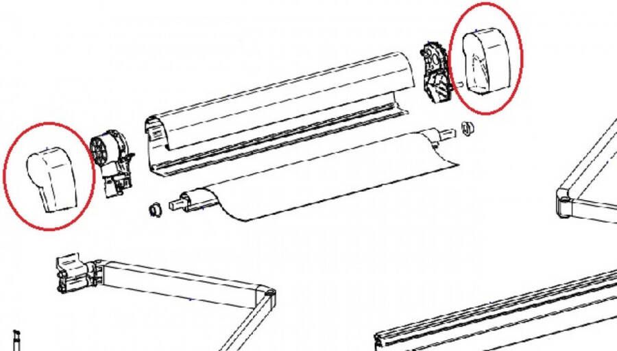 Thule Afdekkap l+r 5102 grijs