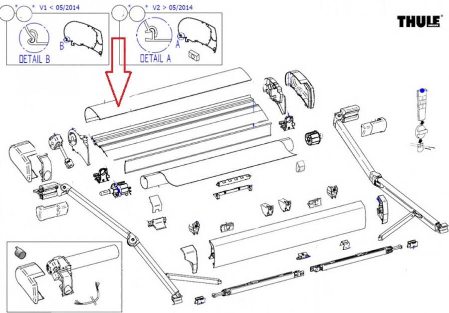 Thule Cover Housing 9200 4.00 Wit