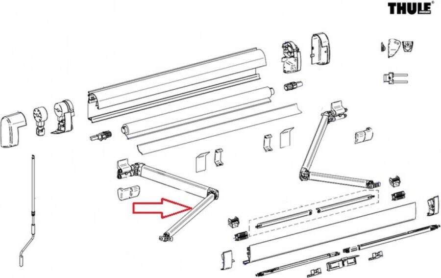 Thule Knikarm Compleet LH 5200 1.90