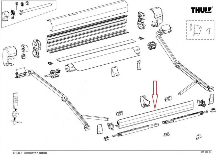 Thule Lead Rail 8000 5.00