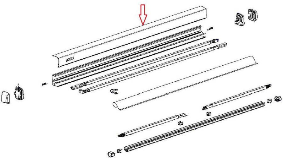 Thule Main Housing Top Geanodiseerd 3200 2.70