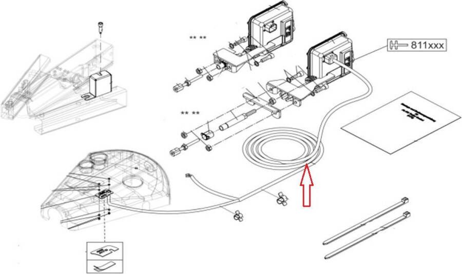 Thule roller tube assy 6802 Links