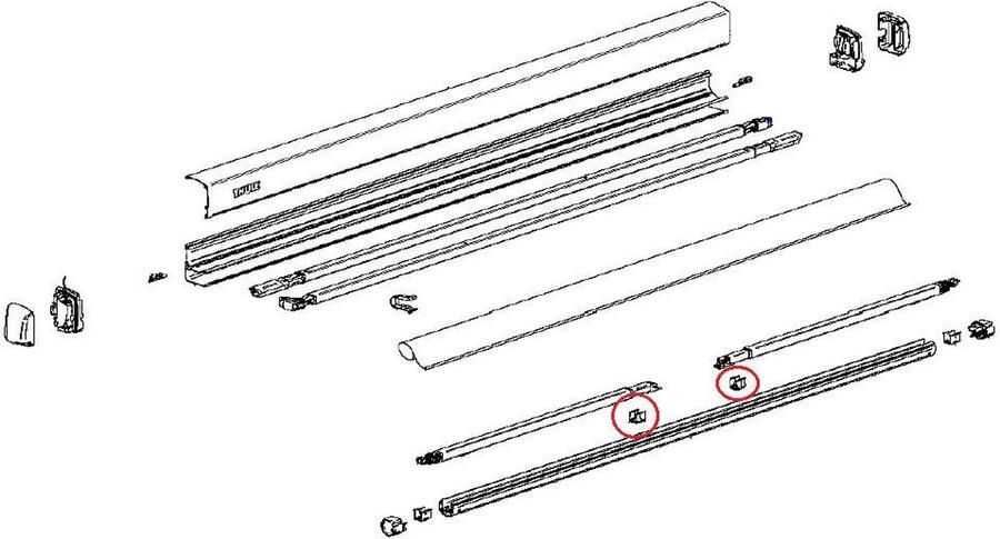 Thule Anti Rattling Support Arm 3200 2st