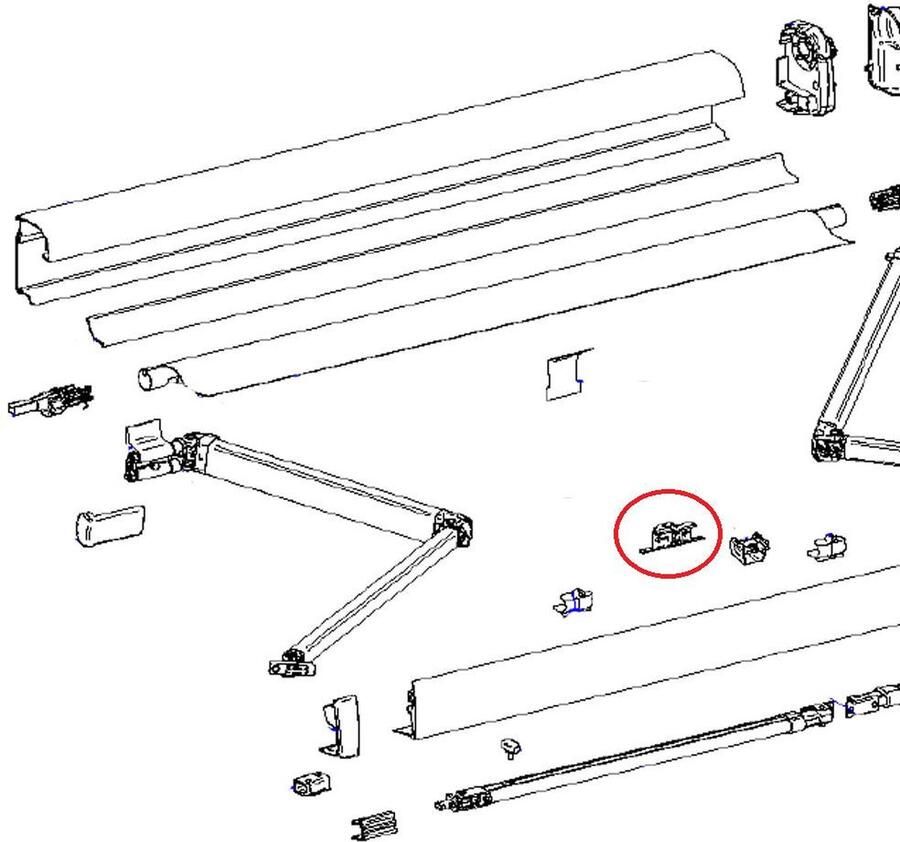 Thule Central Clamp Support Arm Oval 4900