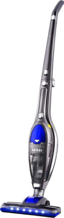 Thuys 3 in 1 Stofzuiger zonder Zak – Op Accu – Draadloos – Automatisch Oplaadstation – Vacuum Cleaner – Vlekkenreiniger – Blauw