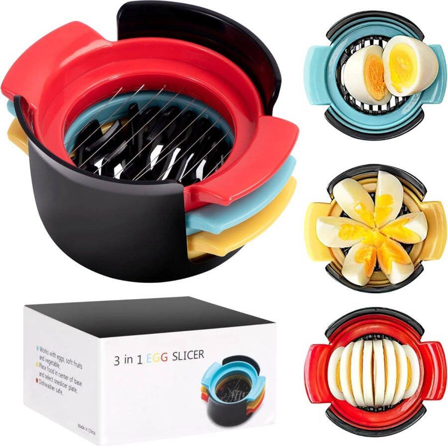 Thuys Eiersnijder Eiersnijer Eier Snijder Eiersnijders Champignonsnijder Keukenbenodigdheden Keuken Accessoires Eiergereedschap Egg Slicer