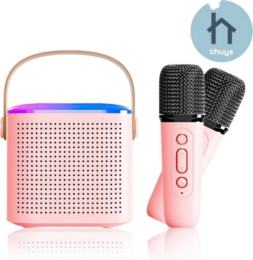 Thuys Karaoke Set Voor Volwassenen Karaoke Set Met 2 Microfoons Karaoke Set Voor Tv Karaoke Set Met Draadloze Microfoons Geavanceerde Kwaliteit
