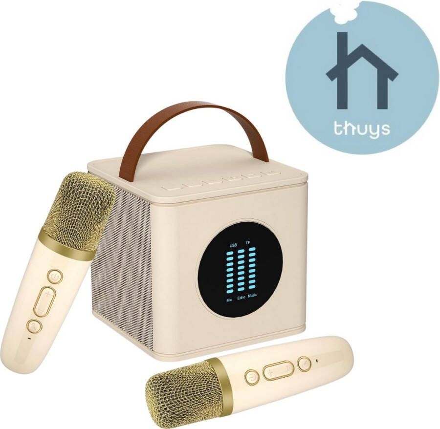 Thuys Karaoke Set Voor Volwassenen Karaoke Set Met 2 Microfoons Karaoke Set Voor Tv Karaoke Set Met Draadloze Microfoons Geavanceerde Kwaliteit