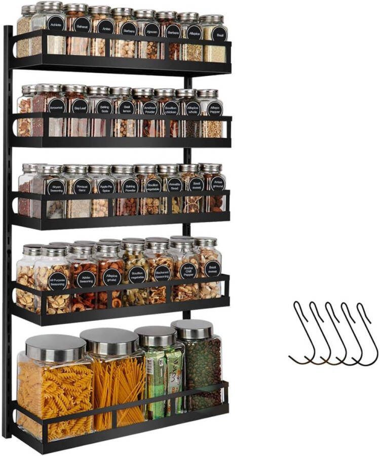 Thuys Kruidenrek 5 Etages Kruidenrek hangend Kruidenorganizer Hangend kruidenrek Kruidenorganizer Keukenorganizer Voor de gewenste orde in uw keuken!