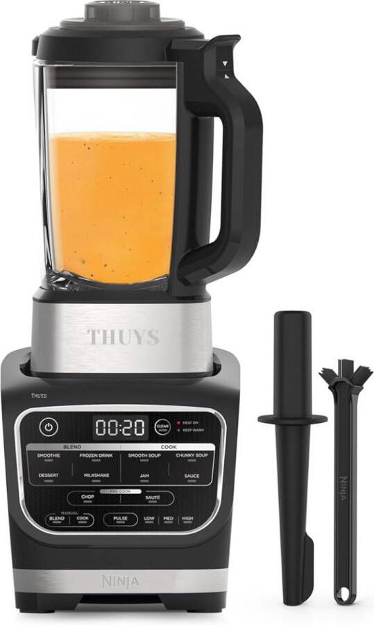 Thuys Luxe 4 in 1 Soepmaker – Blender – Slowjuicer – Sapcentrifuge Groenten en Fruit – 10 Programma s – Warm & Koud Bereiden – 10 Programma s