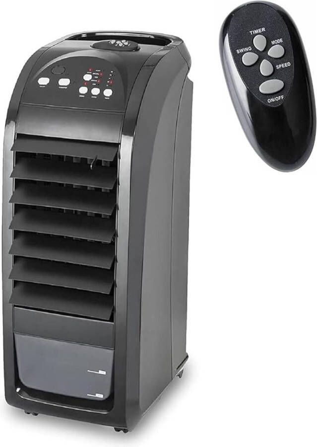 Thuys Mobiele Airco – Zonder Afvoer – Voor Slaapkamer Woonkamer Kantoor – Modern Design – Afstandsbediening – Slaapmodus – Zwart