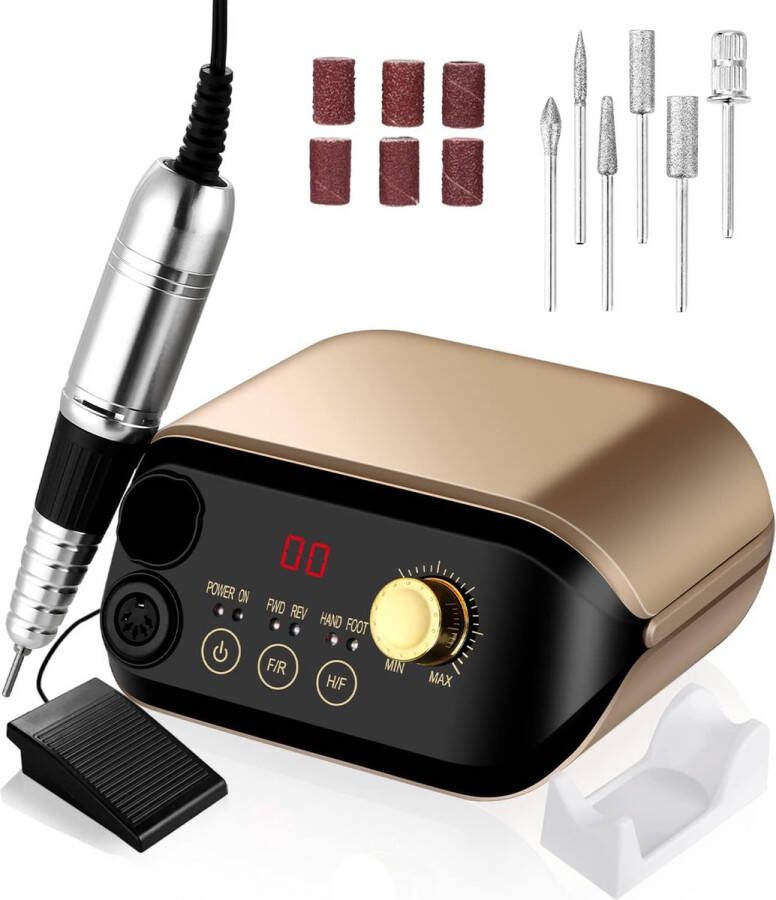 Thuys Nagelfrees set Nagelfrees elektrische Nagelfrees Electrisch Nagelfrees Manicure Pedicure Manicure set Manicureset Pedicureset Pedicure set Nagelfrees Machine Elektrische nagelvijl voor gelnagels Nagelfreesmachine